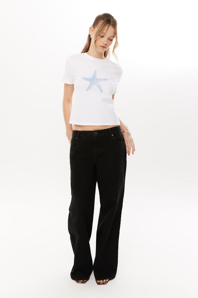 Starfish Everyday Graphic Tee, WHITE/STARFISH