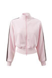Elyse Sporty Zip Through Jacket, ROSETTE PINK/DEEP CHOC - alternate image 6