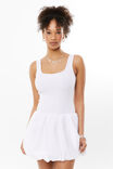 Clara Bubble Mini Dress, WHITE - alternate image 2