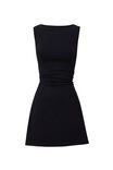 Maya A-Line Mini Dress, BLACK - alternate image 6