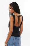 Capri Cowl Neck Top, BLACK - alternate image 1