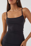 Soft Strappy Ruched Maxi Dress, BLACK - alternate image 4
