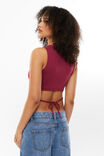 Luxe Mackenzie Open Back Tank, WILD BERRY - alternate image 1