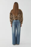 Brooke Cropped Faux Fur Jacket, LEOPARD - alternate image 4