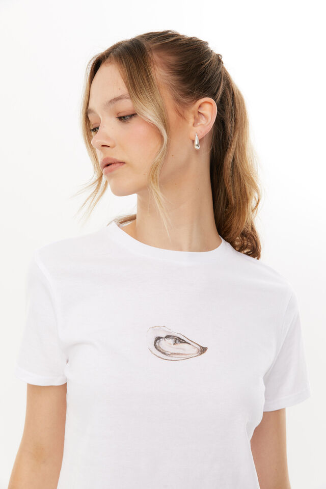 Oyster Everyday Graphic Tee, WHITE/OYSTER