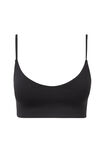 Luxe Micro Crop Top, BLACK - alternate image 6