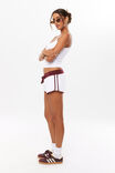Ayla Sweat Short, WHITE/DARK PLUM - alternate image 5