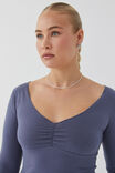 Audrey Long Sleeve Top, WEEKEND BLUE - alternate image 4