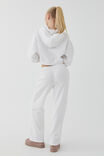 Jolie Cropped Zip Through Hoodie, CLOUD WHITE - alternate image 3