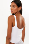 Cora Rib Bodysuit, WHITE - alternate image 3