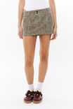 Eden Cargo Mini Skirt, NINA LEOPARD SMALL BROWN - alternate image 2