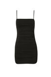 Cleo Ruched Mini Dress, BLACK - alternate image 6