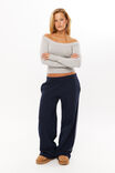 Kristy Off Shoulder Knit Top, GREY  MARLE - alternate image 3