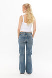 Low Stretch Bootleg Jean, COWBOY BLUE STUDDED - alternate image 3