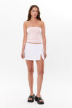 Alice Split Mini Skirt, SUMMER WHITE - alternate image 1