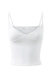 Luxe Strappy V Neck Cami, WHITE - alternate image 6