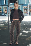 Low Rise Straight Jean, TYRA CHEETAH BROWN - alternate image 2