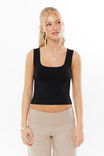 Kirra Scoop Tank, BLACK - alternate image 1