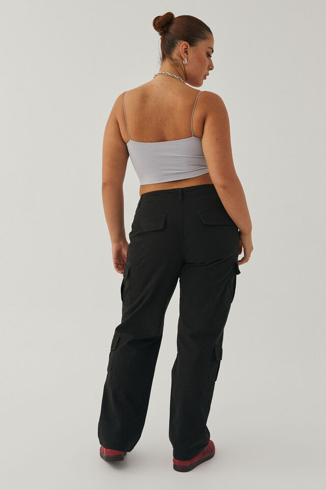 Gigi Cargo Pant, BLACK