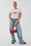Cora Buckle Shoulder Bag, RED - alternate image 2