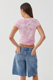 Raw Mesh Graphic T Shirt, PINK/ORCHID - alternate image 3