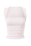 Alora Ruched Top, SHERBET PINK - alternate image 6