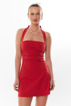 Kylie Halter A-Line Mini Dress, LIPSTICK RED - alternate image 2