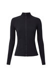 Tammy Active Zip Through Jacket, BLACK - alternate image 6