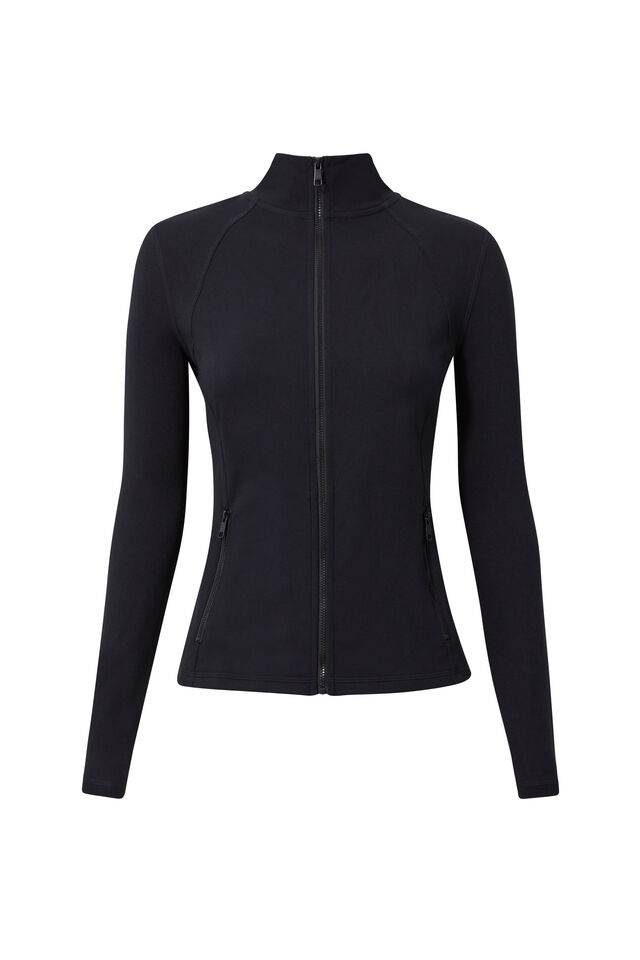 Tammy Active Zip Through Jacket, BLACK