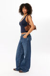 Luxe Halter Top, NIGHT NAVY - alternate image 5