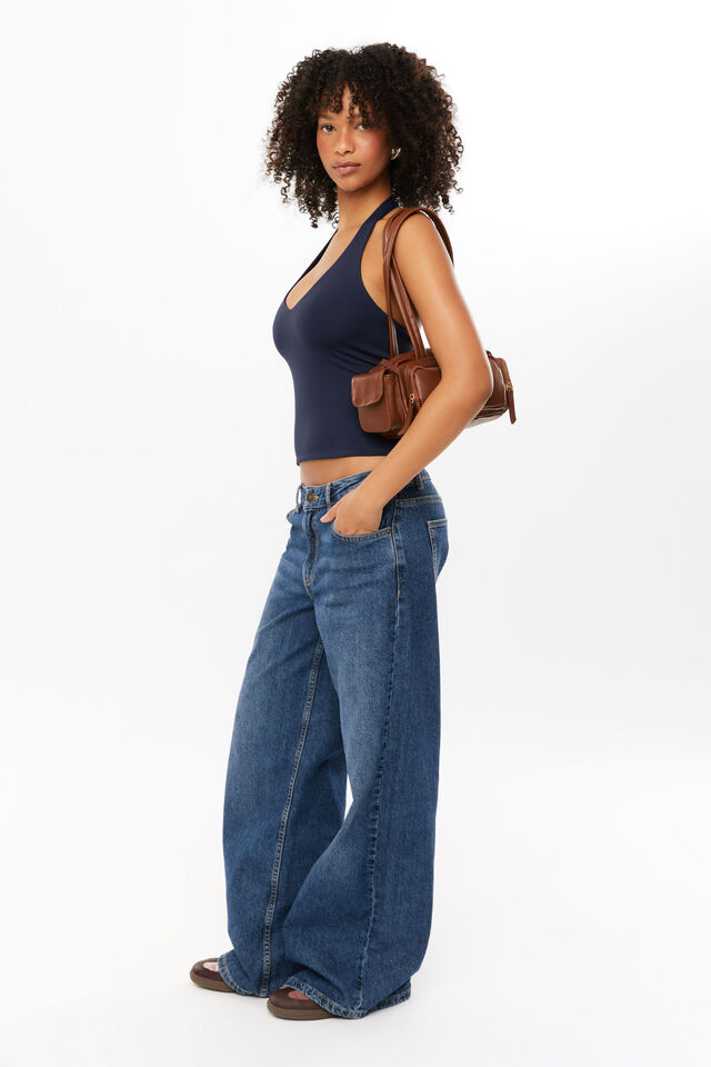 Luxe Halter Top, NIGHT NAVY