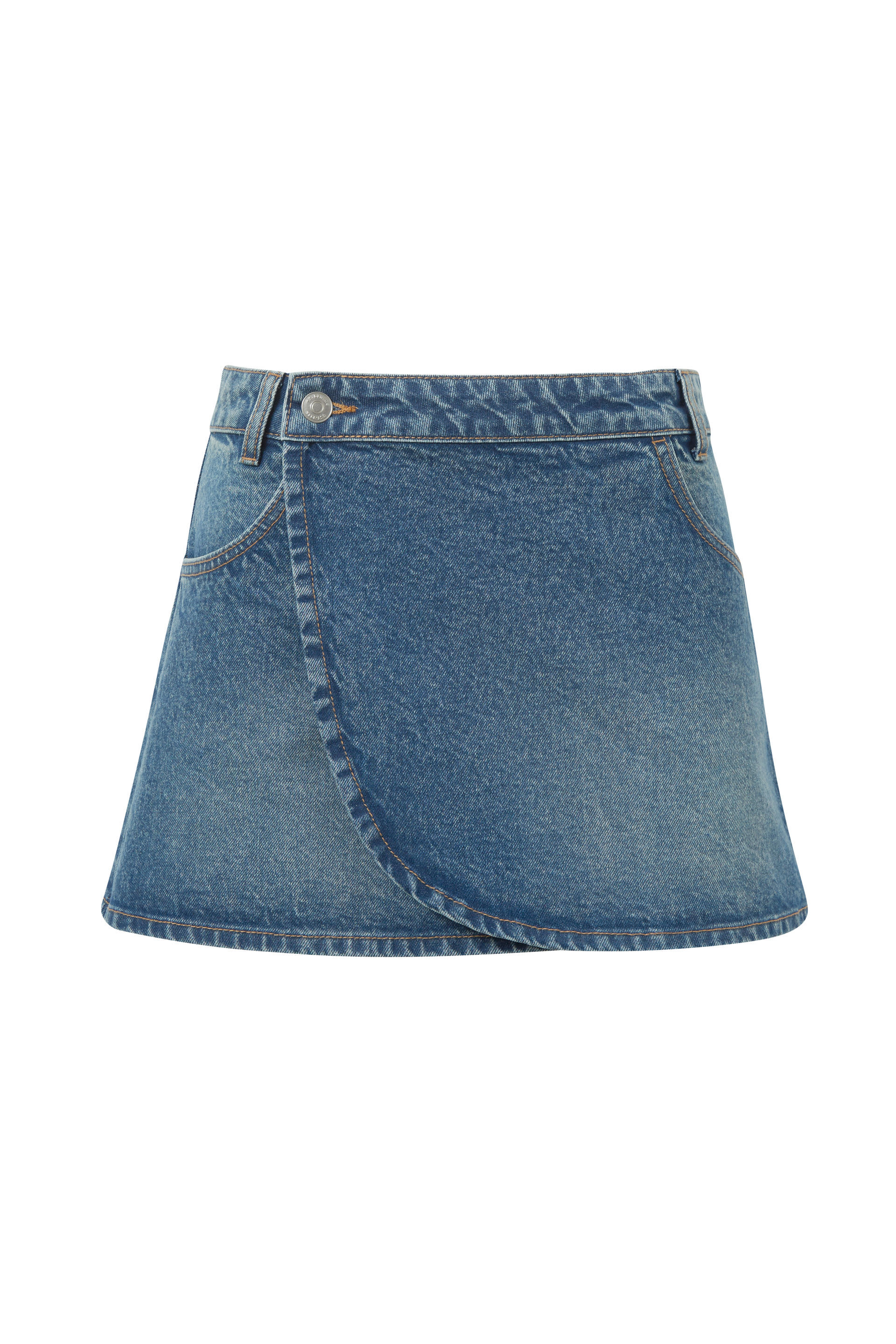 Denim wrap hotsell skirt extension