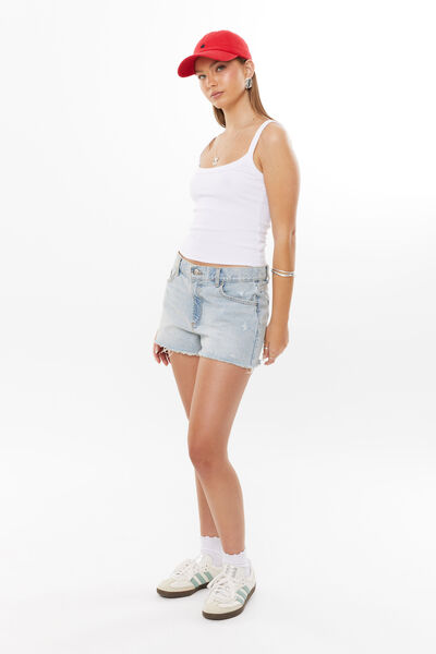 Boyfriend Denim Short, MARIA BLUE