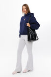 LA Bear Oversized Fleece Hoodie, ROYAL NAVY/LA BEAR - alternate image 4