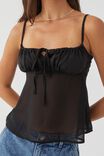 Vanessa Sheer Cami, BLACK - alternate image 4