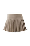 Raven Pleated Mini Skirt, PRALINE - alternate image 6