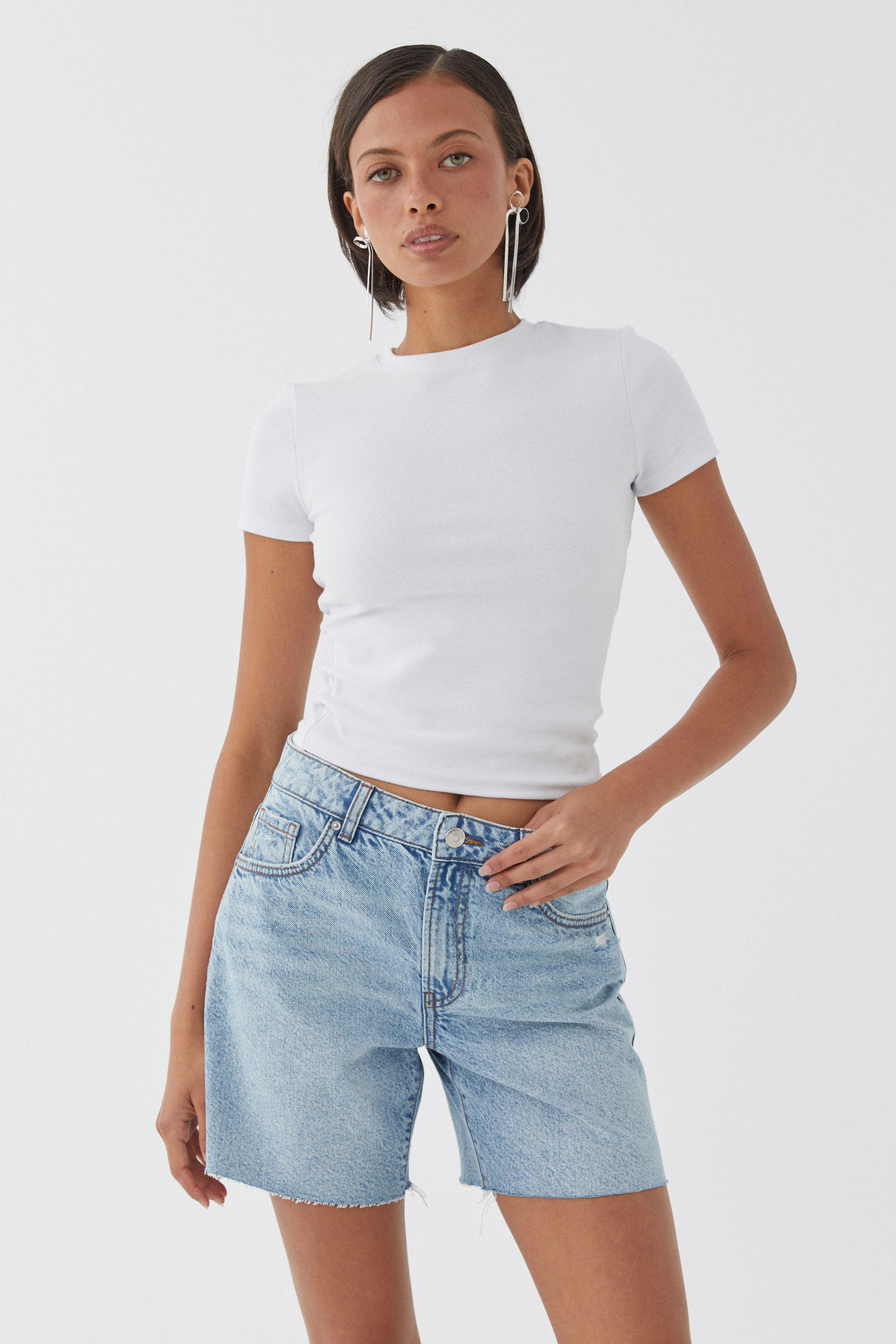 Supre white shorts cheap