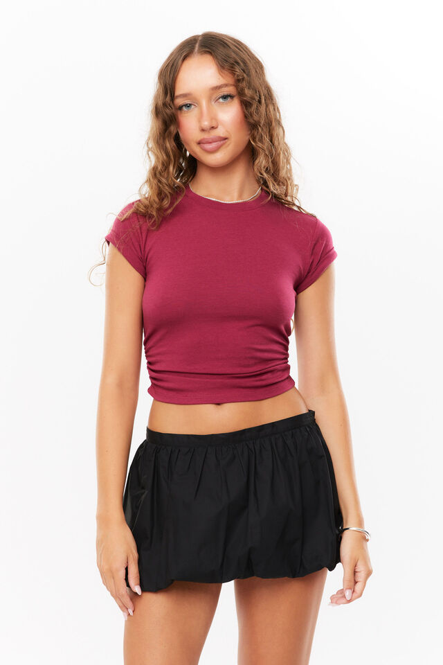 Bella Bubble Mini Skort, BLACK