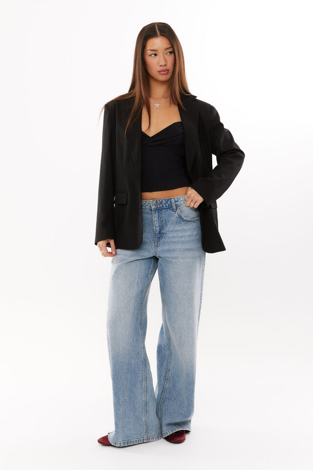 Vienna Baggy Blazer, BLACK