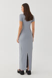 Luxe Short Sleeve Maxi Dress, MOONLIGHT GREY - alternate image 2