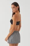 Luxe Cropped Bandeau, BLACK - alternate image 3