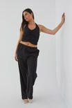 Rami Ruched Halter Top, BLACK - alternate image 5