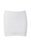 Polly Textured Mini Skirt, WHITE - alternate image 6