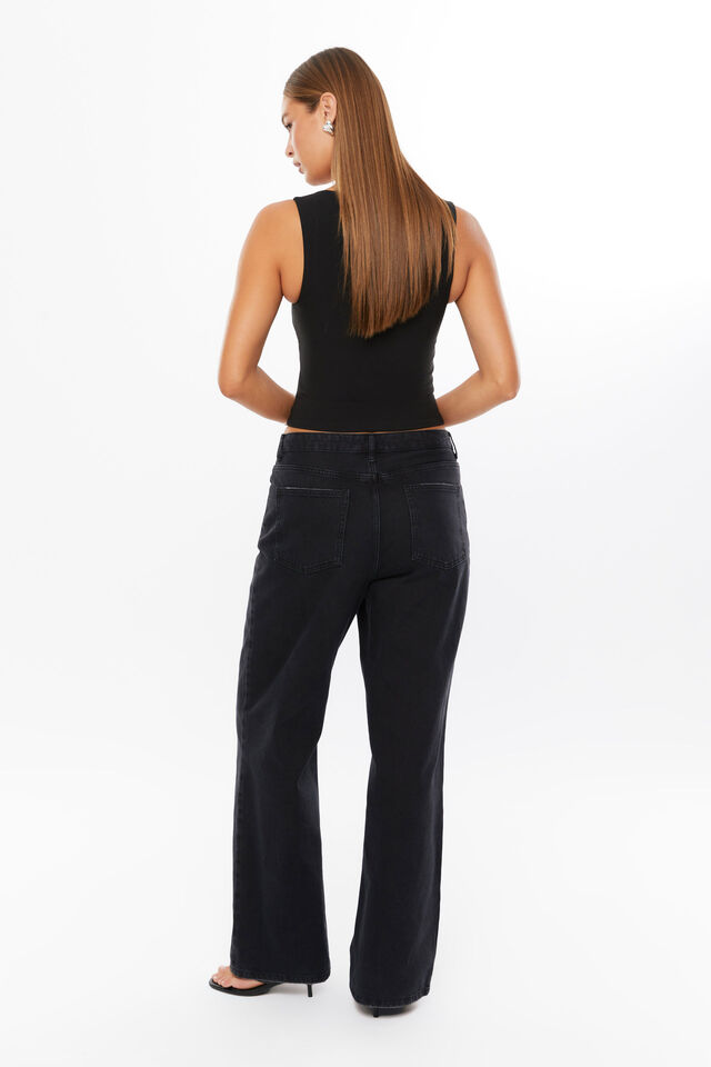 Gabby Tailored Tank, BLACK