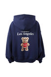 LA Bear Oversized Fleece Hoodie, ROYAL NAVY/LA BEAR - alternate image 7
