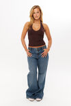 Luxe Halter Top, CHOC CHERRY - alternate image 2