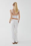 Tara Rib Backless Tank, WHITE - alternate image 3