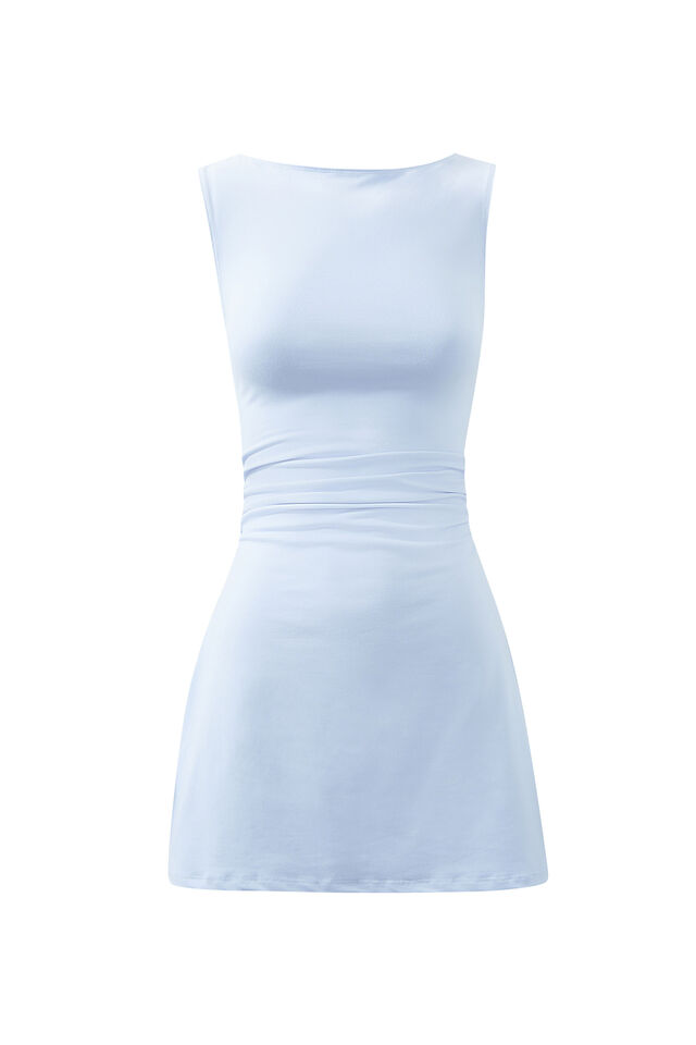 Maya A-Line Mini Dress, DELICATE BLUE
