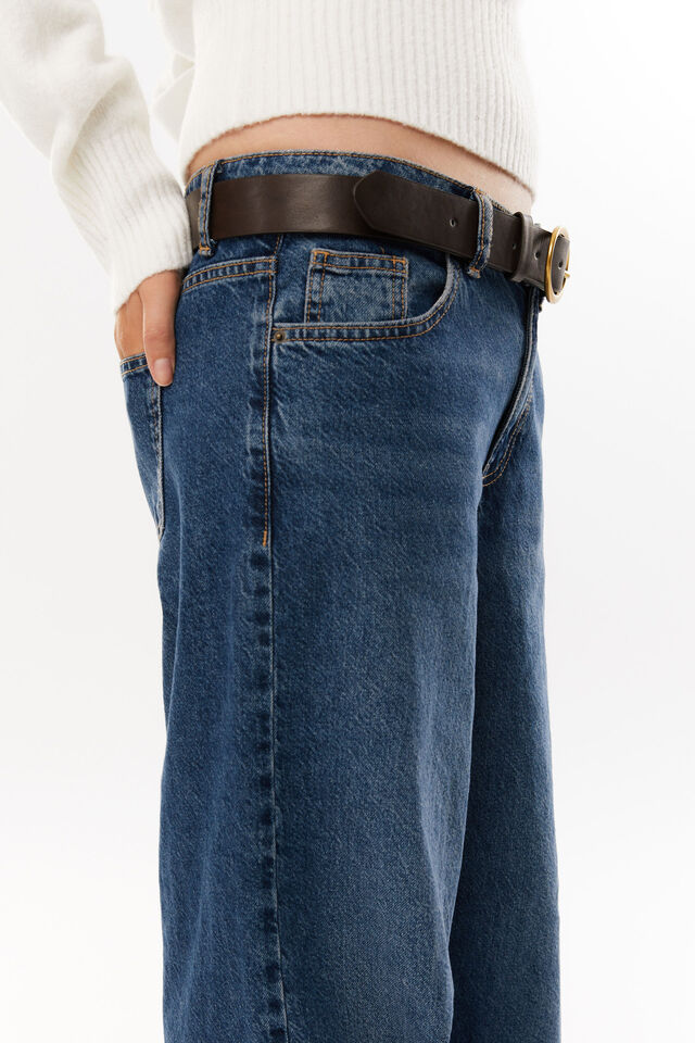 Low Rise Baggy Jean, INDIANA BLUE