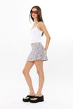 Luxe A-Line Mini Skirt, ADRIANA SNAKE GREY - alternate image 5